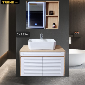 Premium PVC Bathroom Vanity - Sleek & Waterproof for Modern Homes