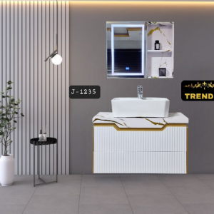 Premium PVC Bathroom Vanity - Sleek & Waterproof for Modern Homes