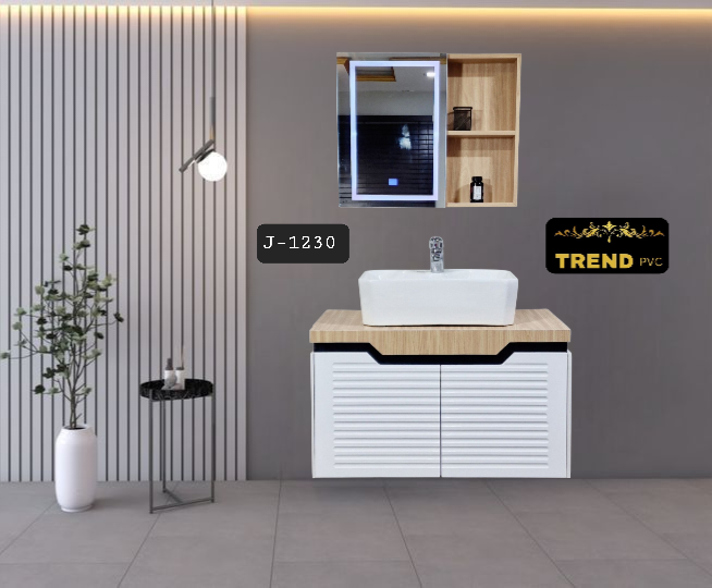 Premium PVC Bathroom Vanity - Sleek & Waterproof for Modern Homes