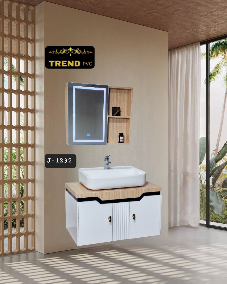 Premium PVC Bathroom Vanity - Sleek & Waterproof for Modern Homes