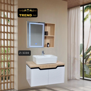 Premium PVC Bathroom Vanity - Sleek & Waterproof for Modern Homes