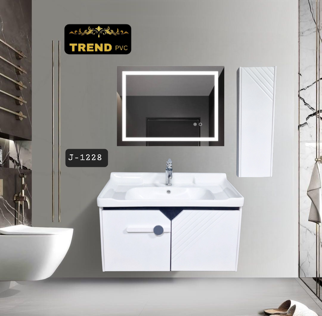 Premium PVC Bathroom Vanity - Sleek & Waterproof for Modern Homes