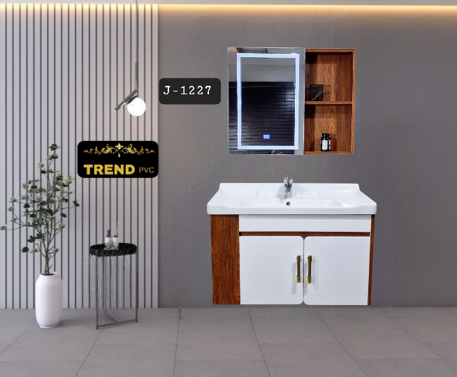 Premium PVC Bathroom Vanity - Sleek & Waterproof for Modern Homes