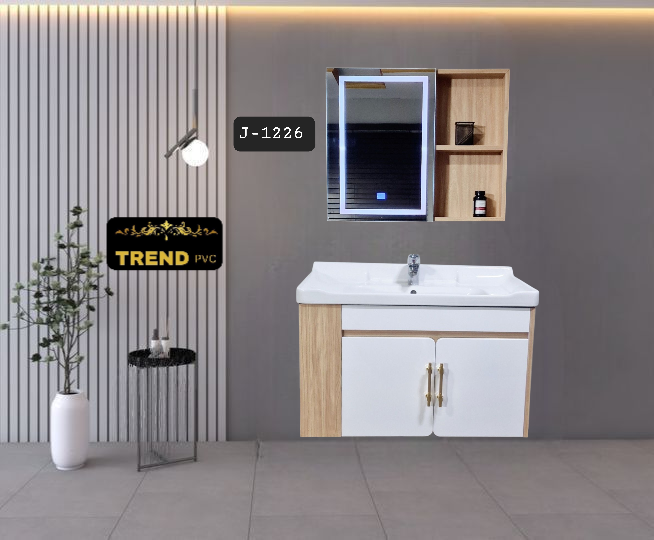 Premium PVC Bathroom Vanity - Sleek & Waterproof for Modern Homes