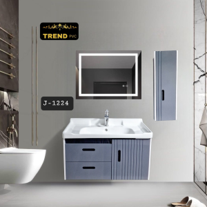 Premium PVC Bathroom Vanity - Sleek & Waterproof for Modern Homes