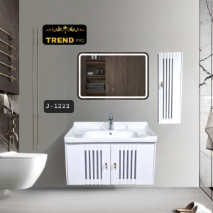 Premium PVC Bathroom Vanity - Sleek & Waterproof for Modern Homes