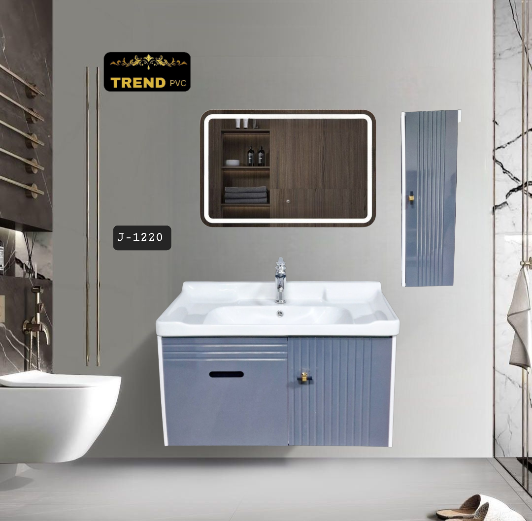 Premium PVC Bathroom Vanity - Sleek & Waterproof for Modern Homes