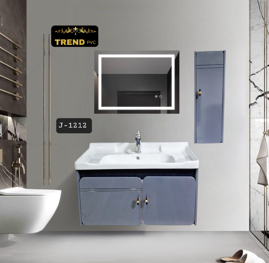Premium PVC Bathroom Vanity - Sleek & Waterproof for Modern Homes