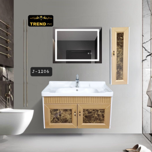 Premium PVC Bathroom Vanity - Sleek & Waterproof for Modern Homes
