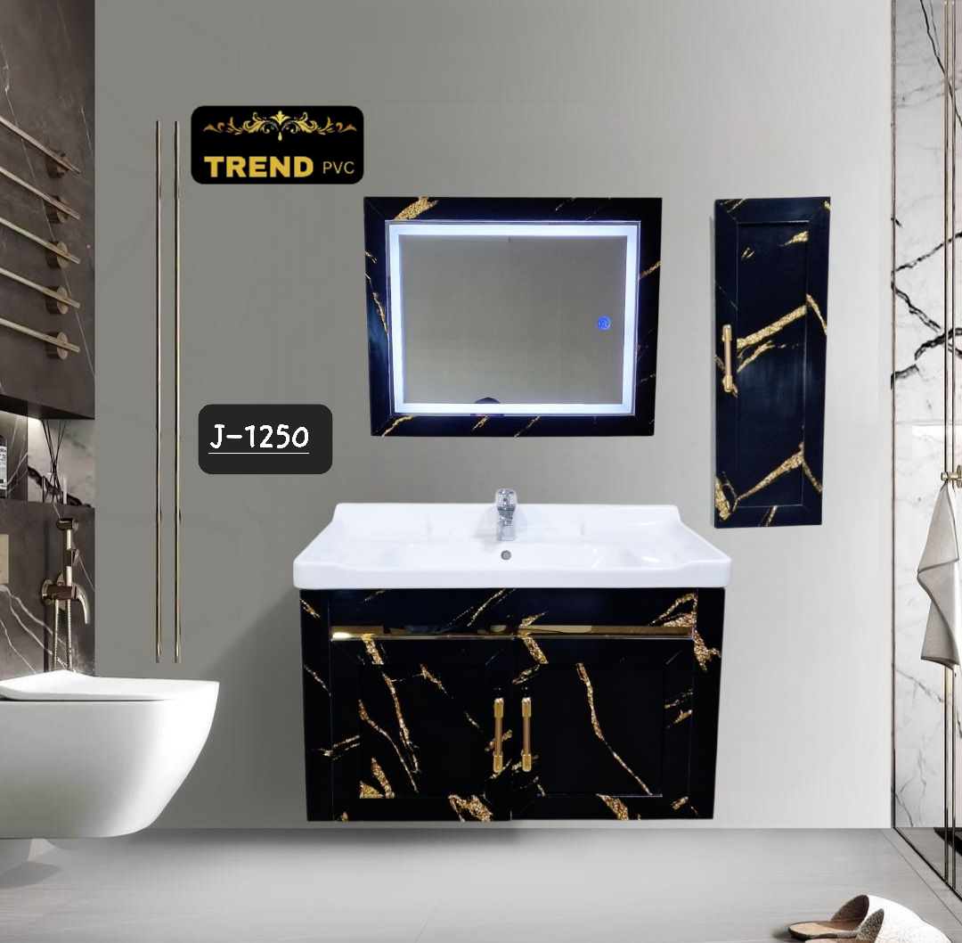 Premium PVC Bathroom Vanity - Sleek & Waterproof for Modern Homes