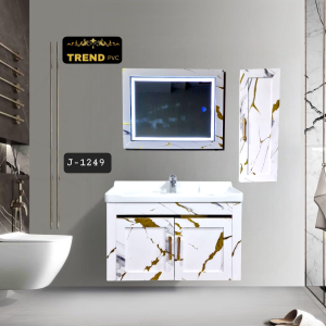 Premium PVC Bathroom Vanity - Sleek & Waterproof for Modern Homes