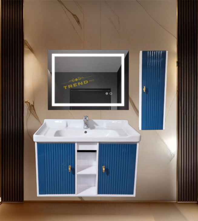 Premium PVC Bathroom Vanity - Sleek & Waterproof for Modern Homes